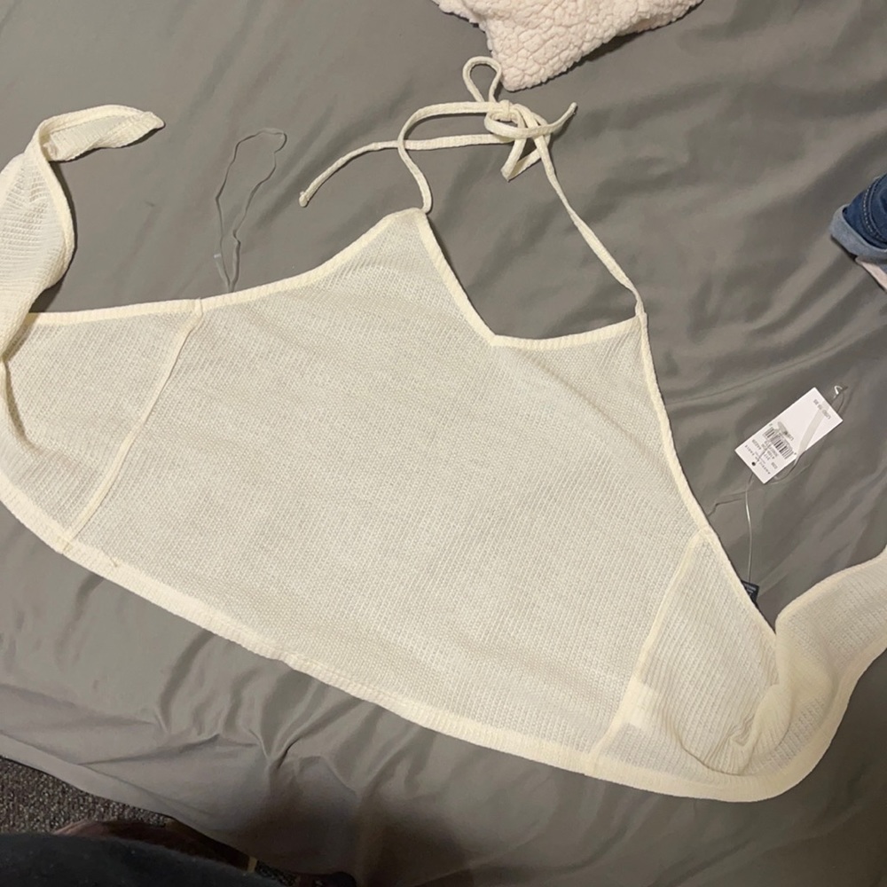 American eagle tie back halter top